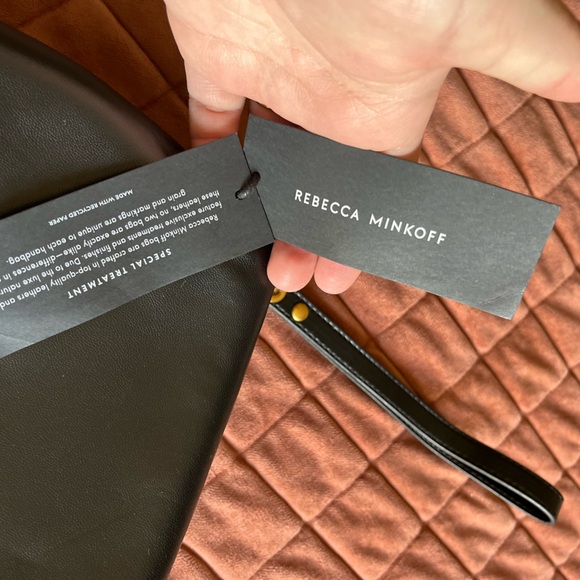 Rebecca Minkoff Pillow Clutch with Fringe in Black new with tags - Picture 4 of 9